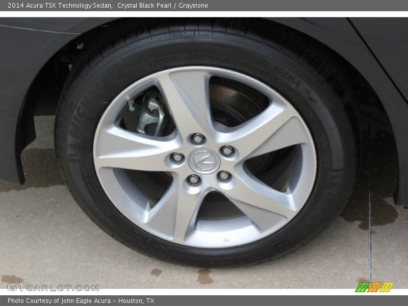 Crystal Black Pearl / Graystone 2014 Acura TSX Technology Sedan