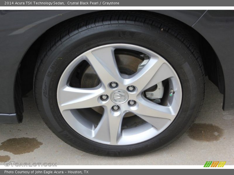 Crystal Black Pearl / Graystone 2014 Acura TSX Technology Sedan