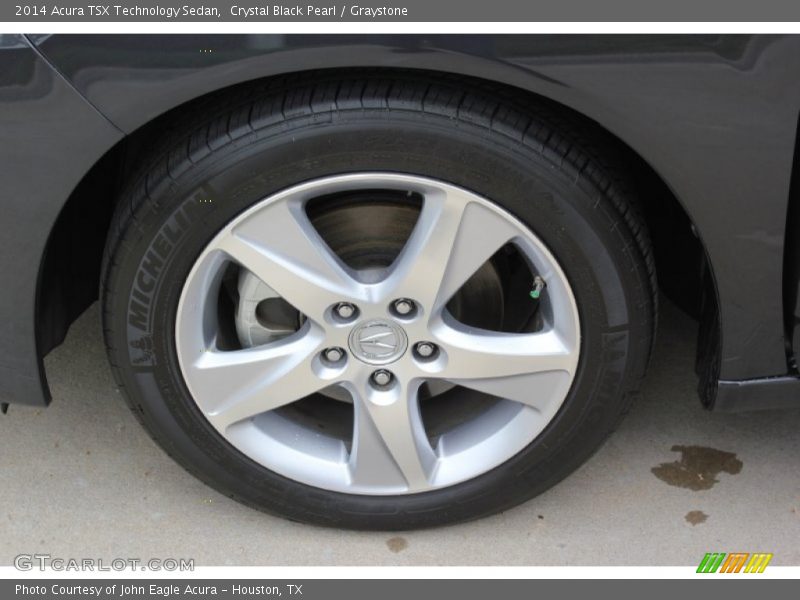 Crystal Black Pearl / Graystone 2014 Acura TSX Technology Sedan