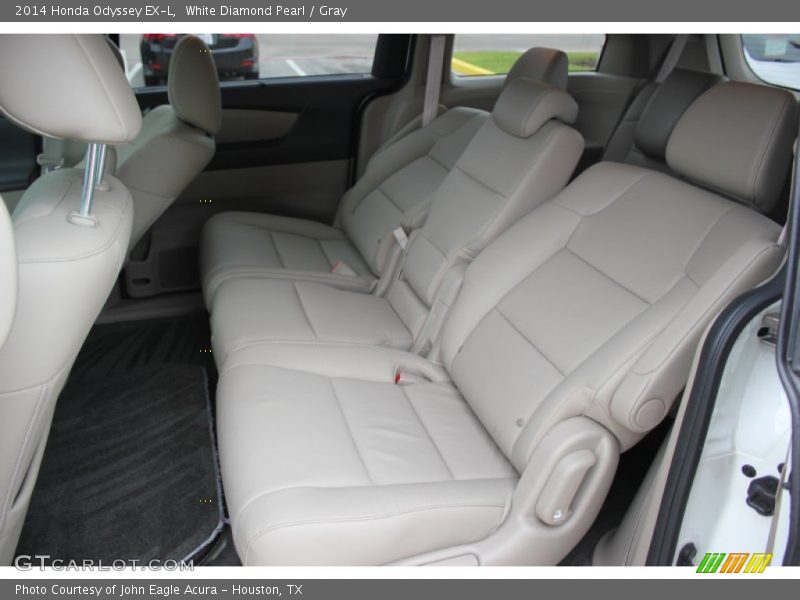 White Diamond Pearl / Gray 2014 Honda Odyssey EX-L