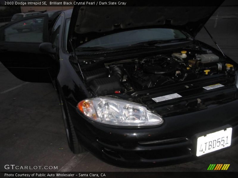 Brilliant Black Crystal Pearl / Dark Slate Gray 2003 Dodge Intrepid SE