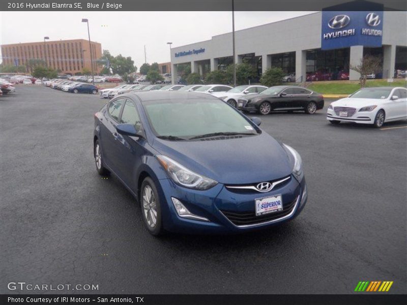 Blue / Beige 2016 Hyundai Elantra SE