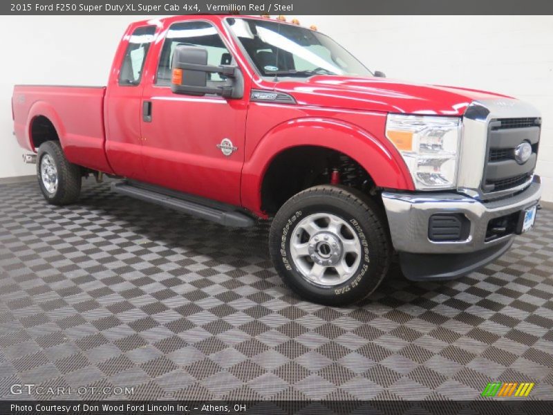 Vermillion Red / Steel 2015 Ford F250 Super Duty XL Super Cab 4x4