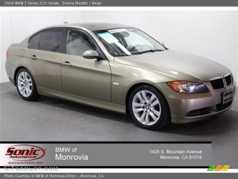 Sonora Metallic / Beige 2006 BMW 3 Series 325i Sedan