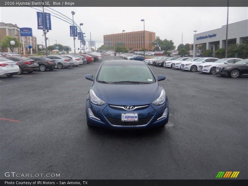 Blue / Beige 2016 Hyundai Elantra SE