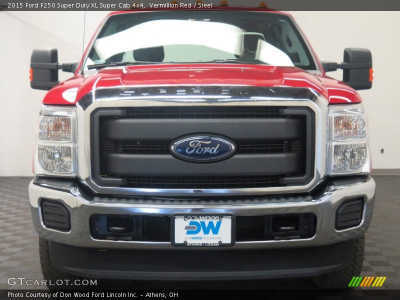 Vermillion Red / Steel 2015 Ford F250 Super Duty XL Super Cab 4x4