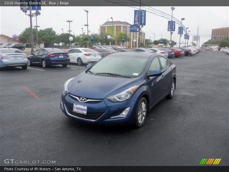 Blue / Beige 2016 Hyundai Elantra SE