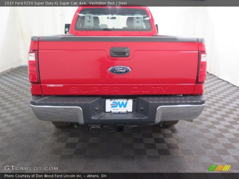 Vermillion Red / Steel 2015 Ford F250 Super Duty XL Super Cab 4x4