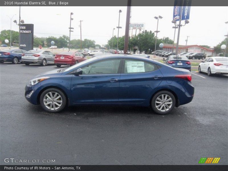 Blue / Beige 2016 Hyundai Elantra SE