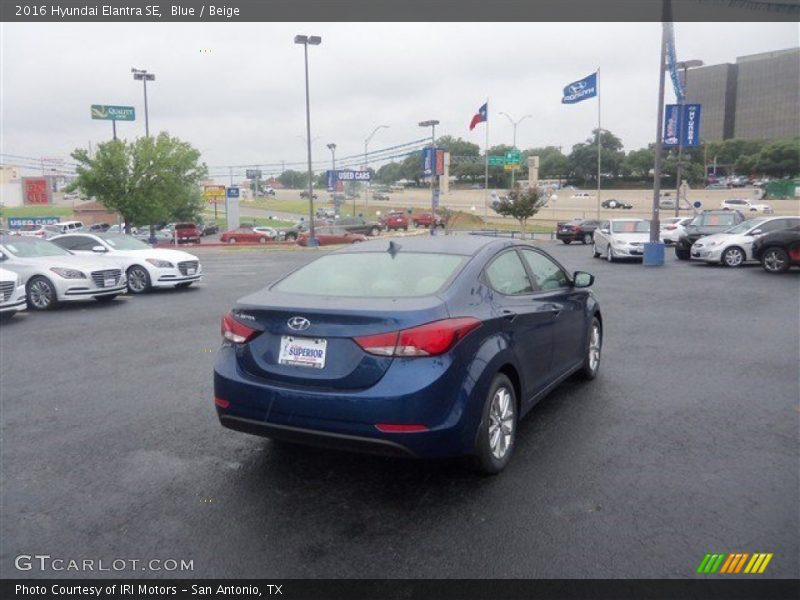 Blue / Beige 2016 Hyundai Elantra SE
