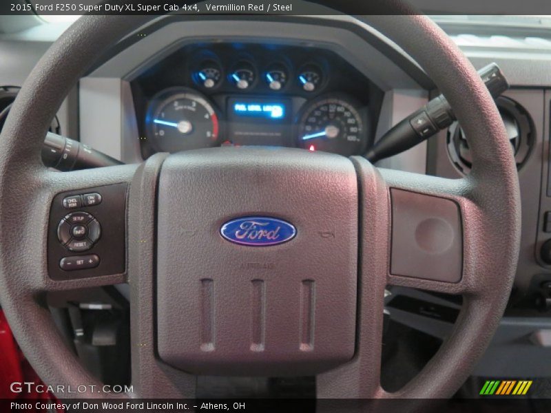 Vermillion Red / Steel 2015 Ford F250 Super Duty XL Super Cab 4x4