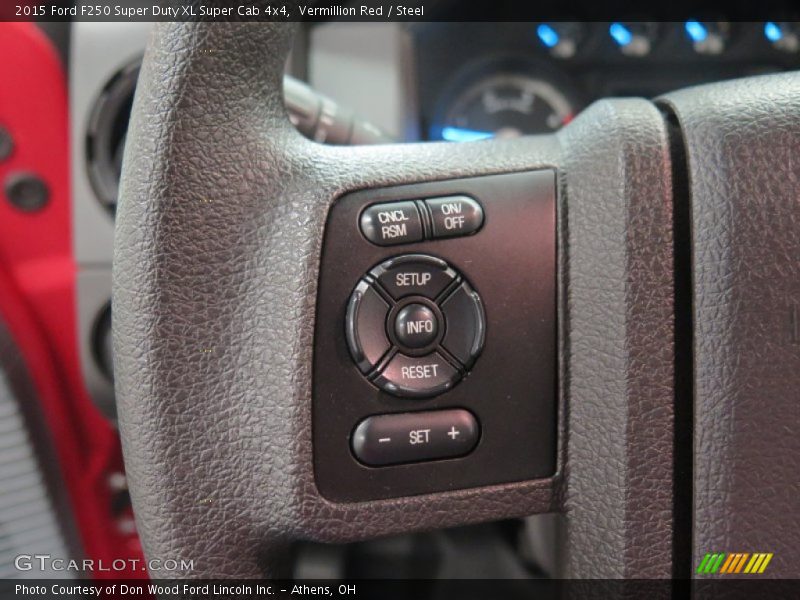 Vermillion Red / Steel 2015 Ford F250 Super Duty XL Super Cab 4x4