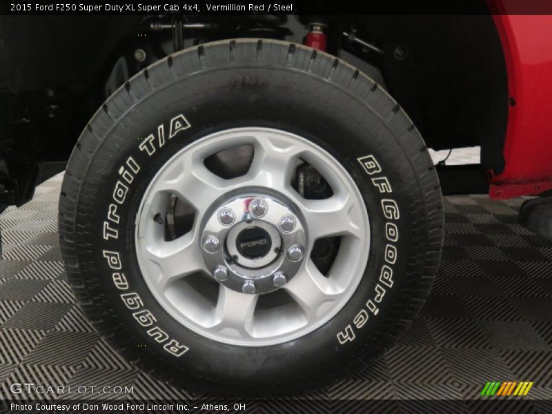 Vermillion Red / Steel 2015 Ford F250 Super Duty XL Super Cab 4x4