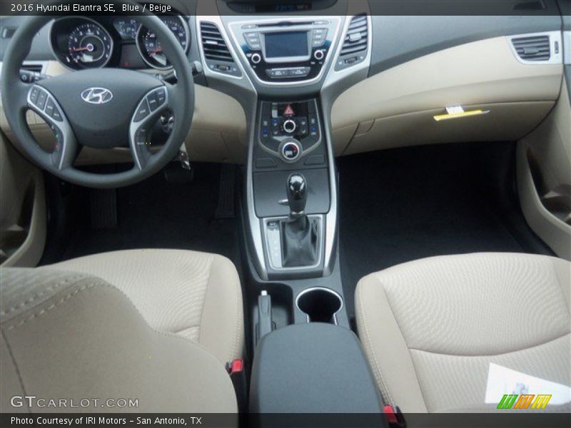Blue / Beige 2016 Hyundai Elantra SE