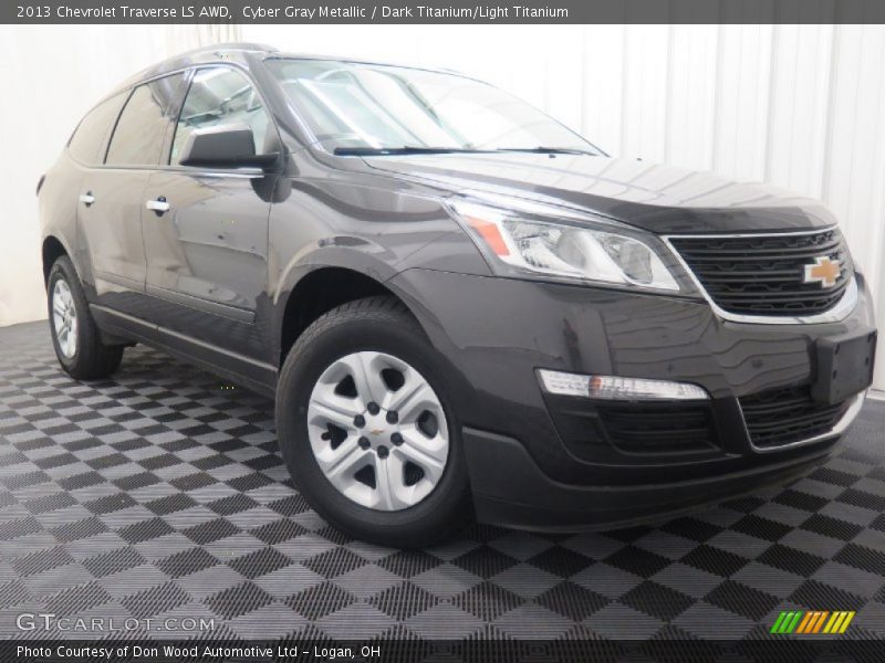 Cyber Gray Metallic / Dark Titanium/Light Titanium 2013 Chevrolet Traverse LS AWD