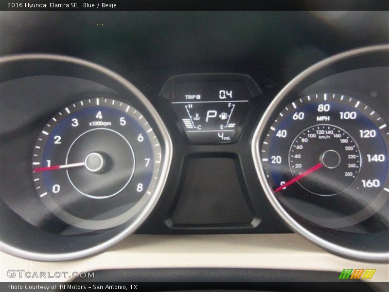 Blue / Beige 2016 Hyundai Elantra SE