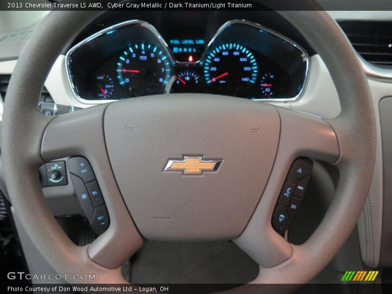 Cyber Gray Metallic / Dark Titanium/Light Titanium 2013 Chevrolet Traverse LS AWD