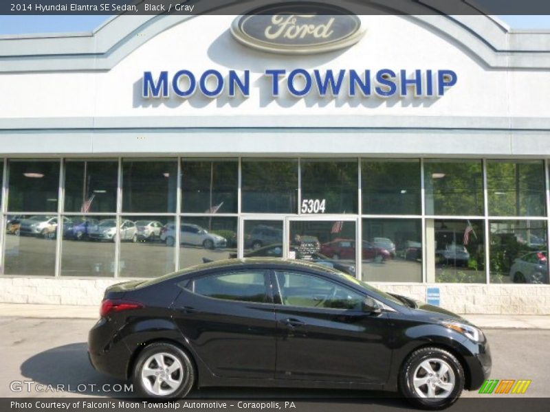 Black / Gray 2014 Hyundai Elantra SE Sedan