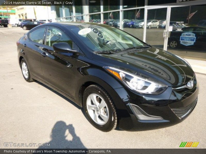 Black / Gray 2014 Hyundai Elantra SE Sedan