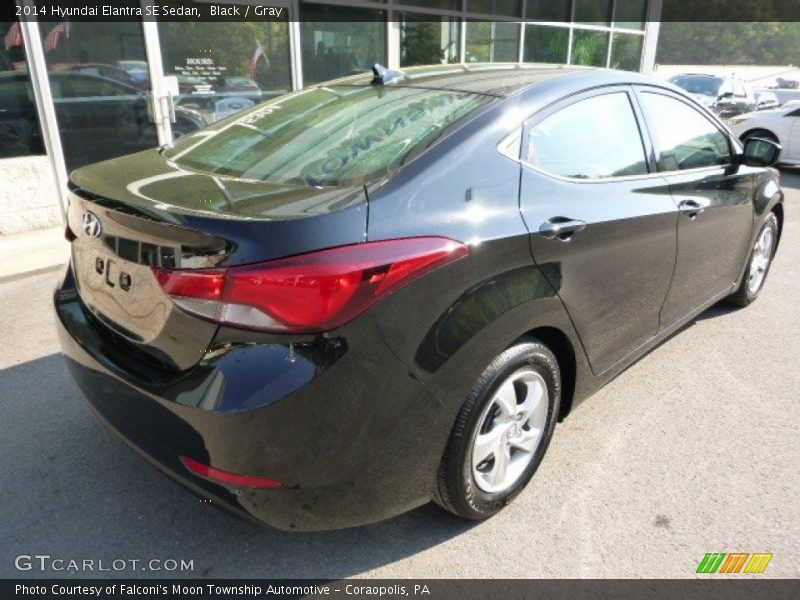 Black / Gray 2014 Hyundai Elantra SE Sedan