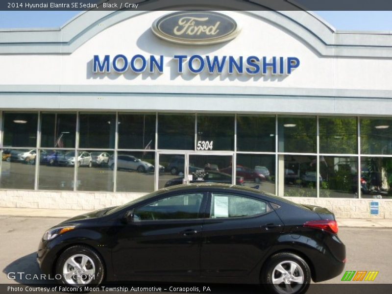 Black / Gray 2014 Hyundai Elantra SE Sedan