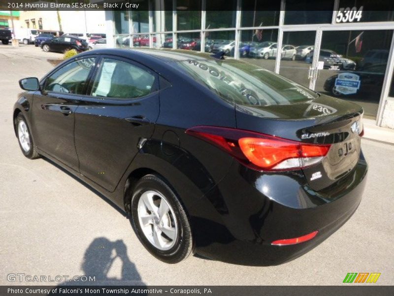 Black / Gray 2014 Hyundai Elantra SE Sedan