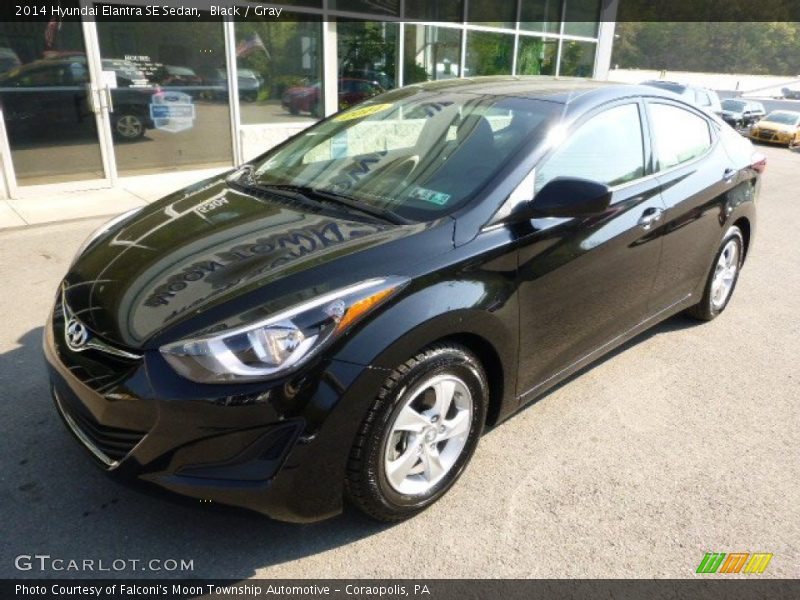 Black / Gray 2014 Hyundai Elantra SE Sedan