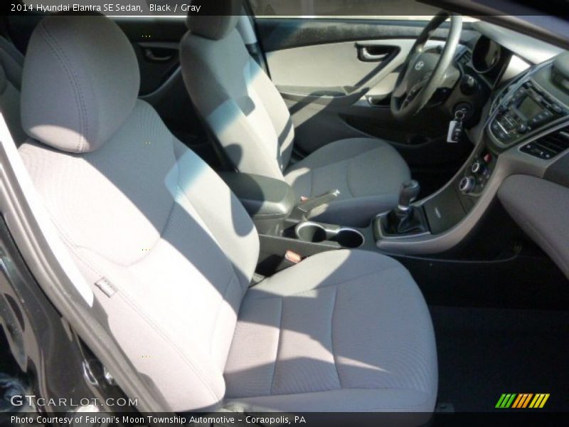 Black / Gray 2014 Hyundai Elantra SE Sedan