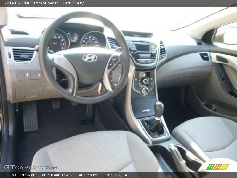 Black / Gray 2014 Hyundai Elantra SE Sedan