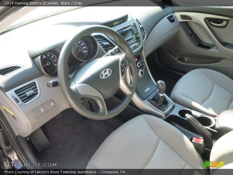 Black / Gray 2014 Hyundai Elantra SE Sedan