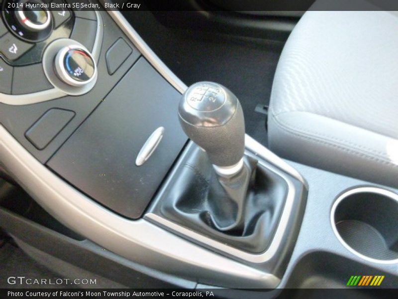 Black / Gray 2014 Hyundai Elantra SE Sedan