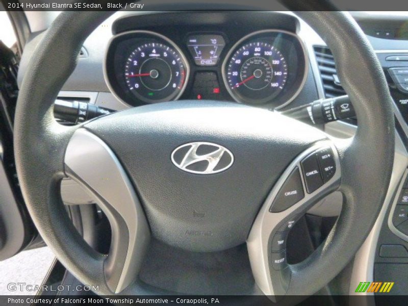 Black / Gray 2014 Hyundai Elantra SE Sedan