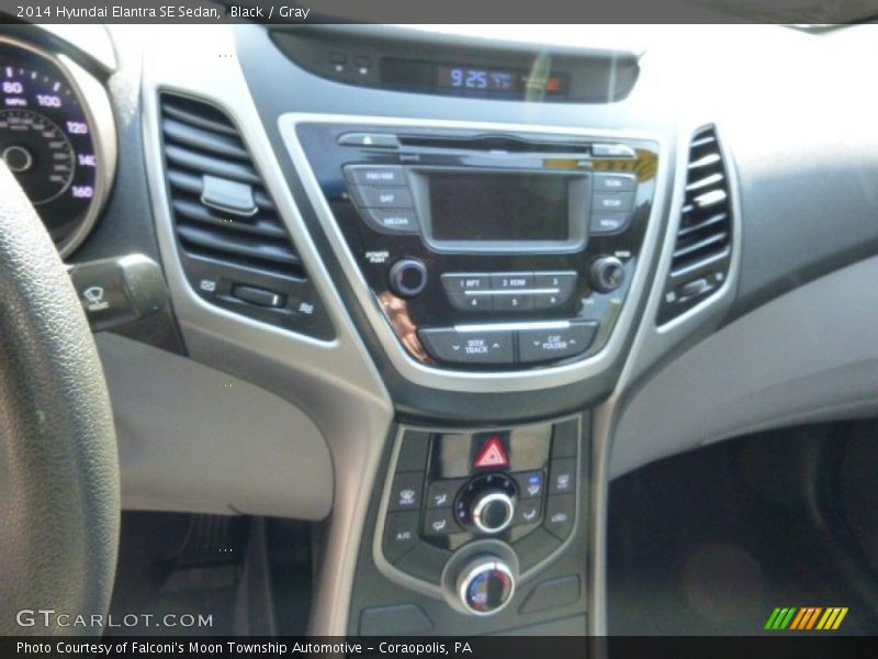 Black / Gray 2014 Hyundai Elantra SE Sedan