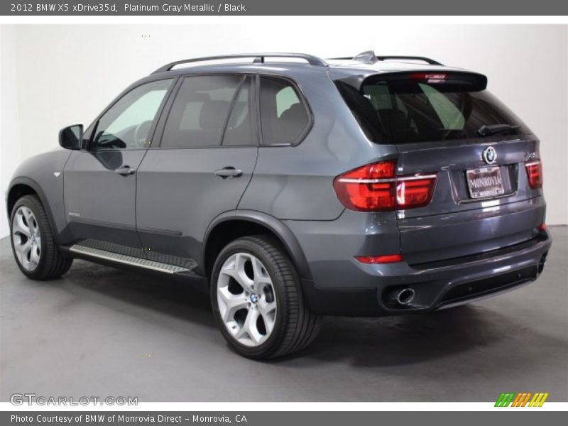 Platinum Gray Metallic / Black 2012 BMW X5 xDrive35d