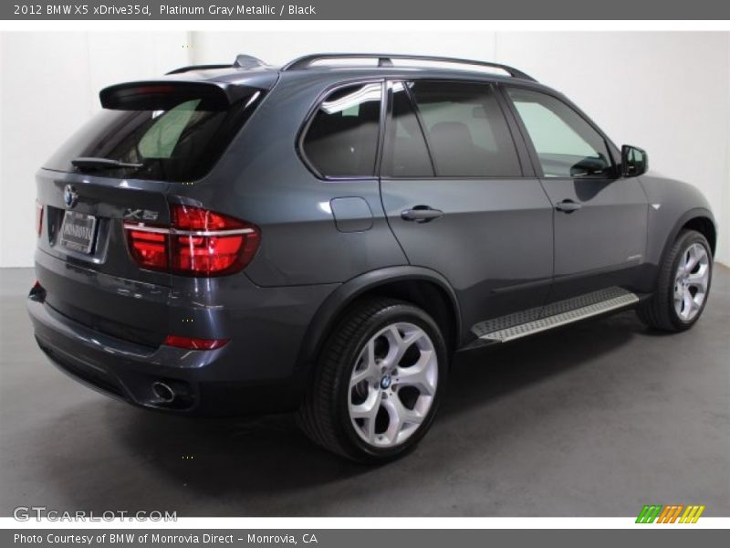 Platinum Gray Metallic / Black 2012 BMW X5 xDrive35d