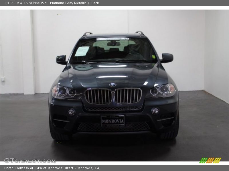 Platinum Gray Metallic / Black 2012 BMW X5 xDrive35d
