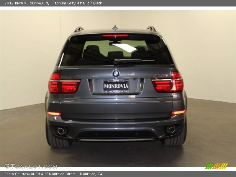 Platinum Gray Metallic / Black 2012 BMW X5 xDrive35d