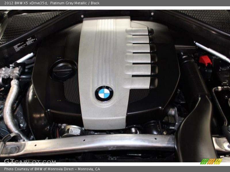 Platinum Gray Metallic / Black 2012 BMW X5 xDrive35d
