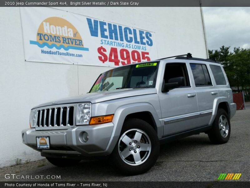 Bright Silver Metallic / Dark Slate Gray 2010 Jeep Commander Sport 4x4