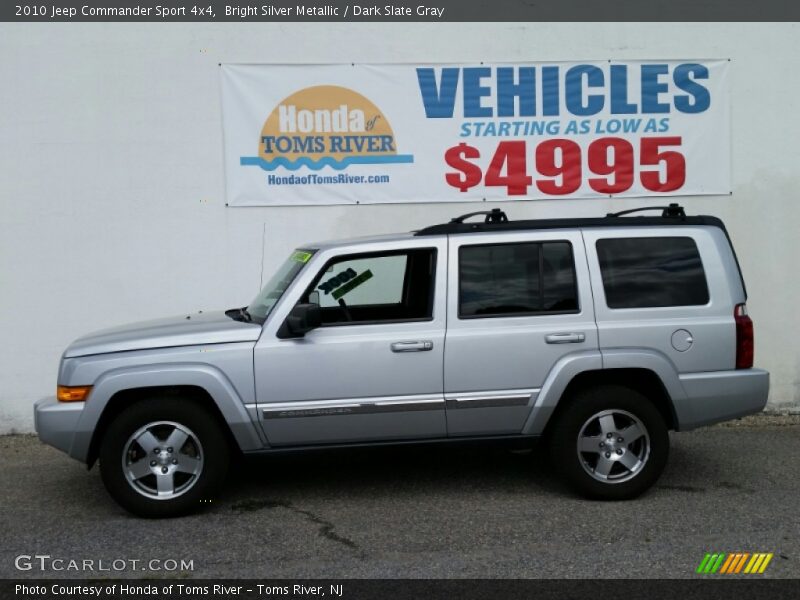 Bright Silver Metallic / Dark Slate Gray 2010 Jeep Commander Sport 4x4