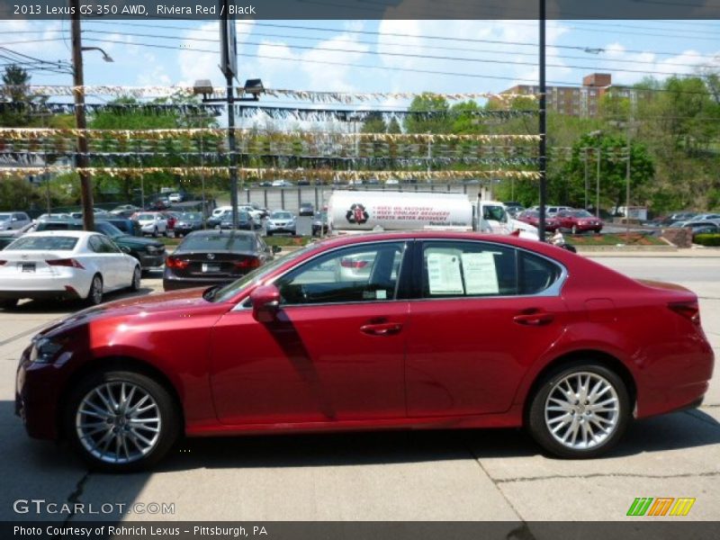 Riviera Red / Black 2013 Lexus GS 350 AWD
