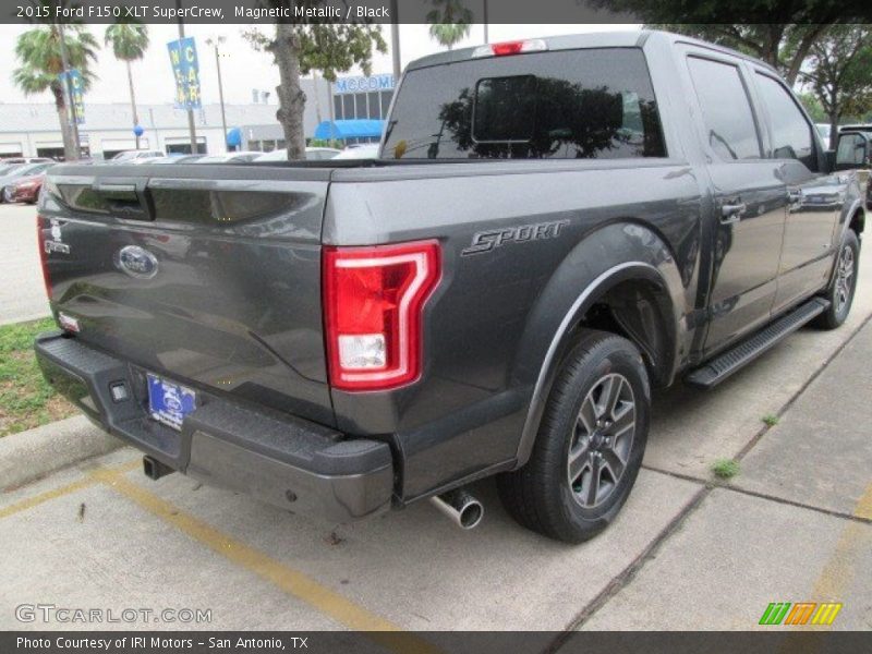 Magnetic Metallic / Black 2015 Ford F150 XLT SuperCrew