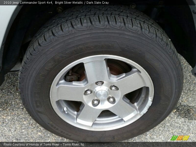 Bright Silver Metallic / Dark Slate Gray 2010 Jeep Commander Sport 4x4