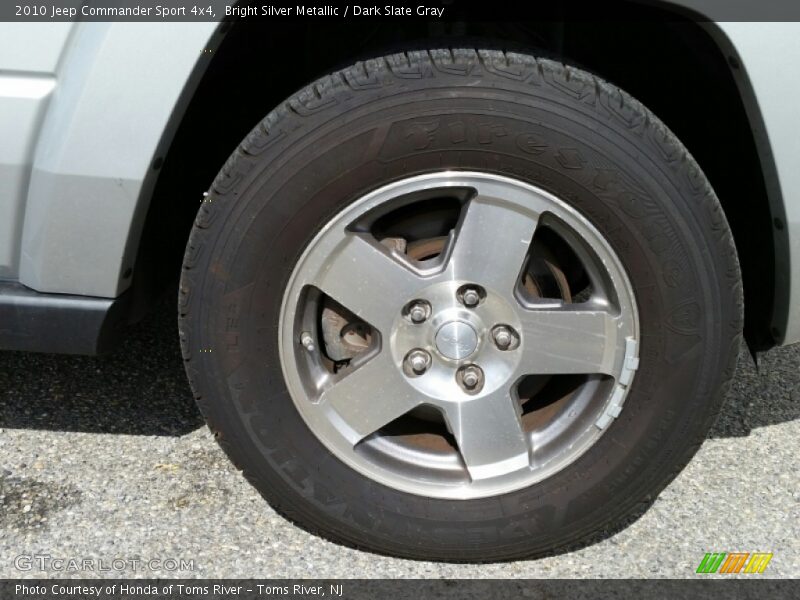 Bright Silver Metallic / Dark Slate Gray 2010 Jeep Commander Sport 4x4