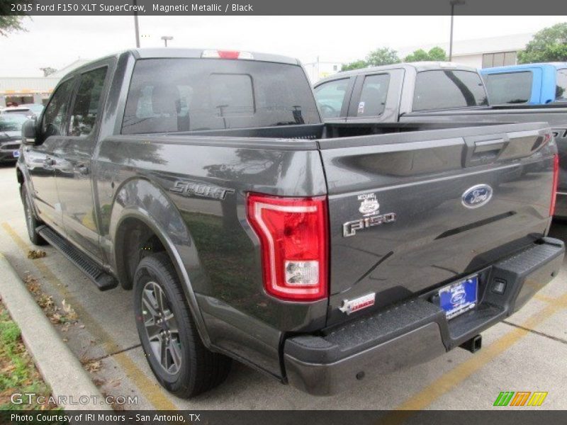 Magnetic Metallic / Black 2015 Ford F150 XLT SuperCrew
