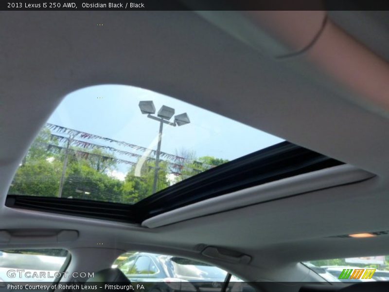 Obsidian Black / Black 2013 Lexus IS 250 AWD
