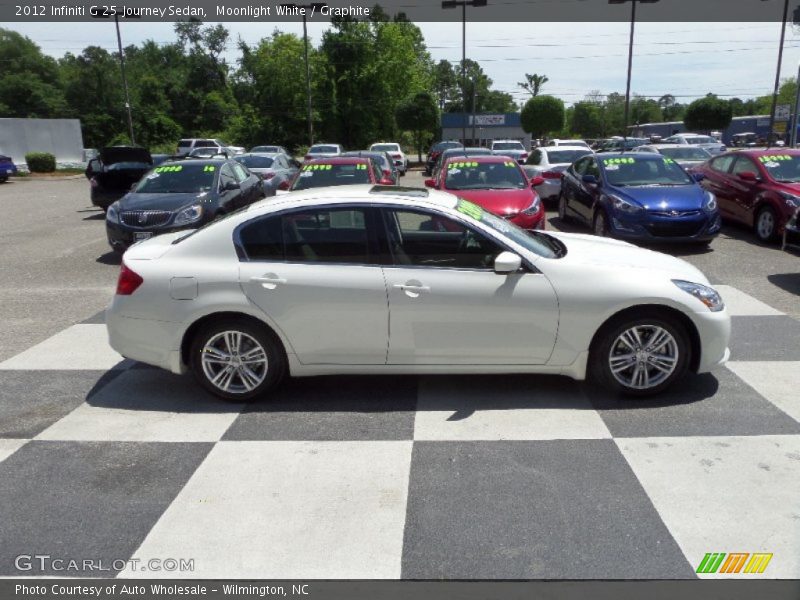 Moonlight White / Graphite 2012 Infiniti G 25 Journey Sedan