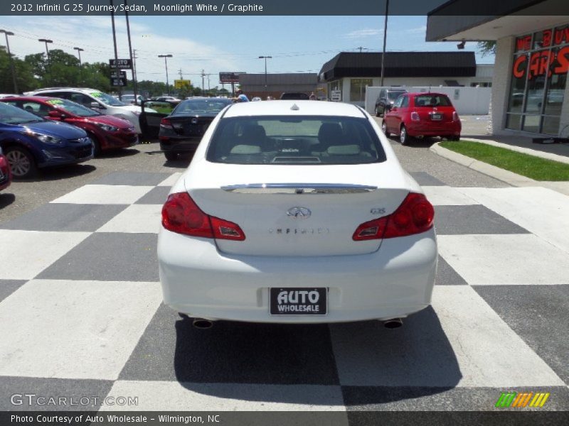 Moonlight White / Graphite 2012 Infiniti G 25 Journey Sedan