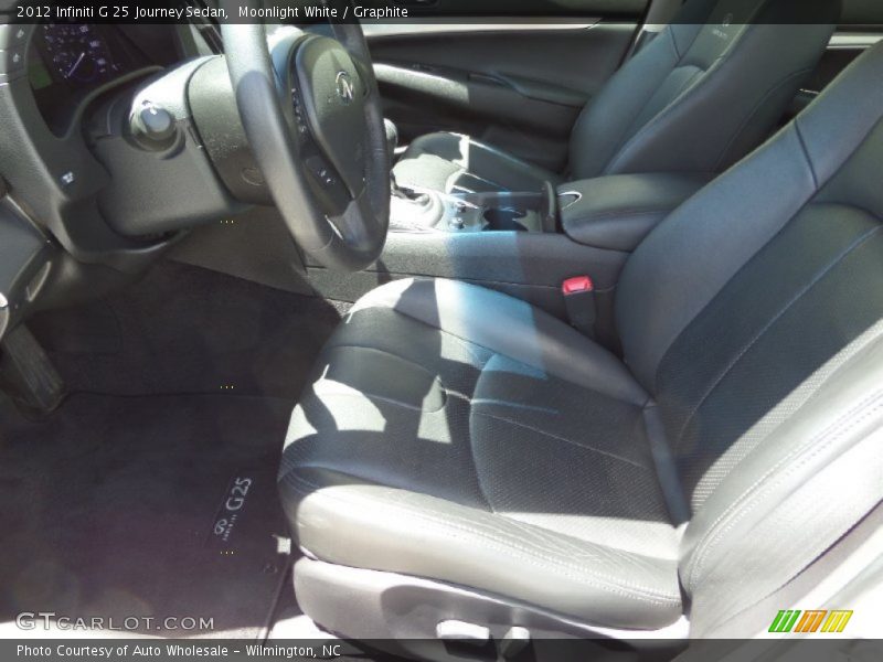 Moonlight White / Graphite 2012 Infiniti G 25 Journey Sedan