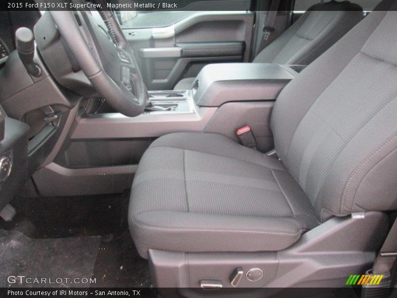 Magnetic Metallic / Black 2015 Ford F150 XLT SuperCrew